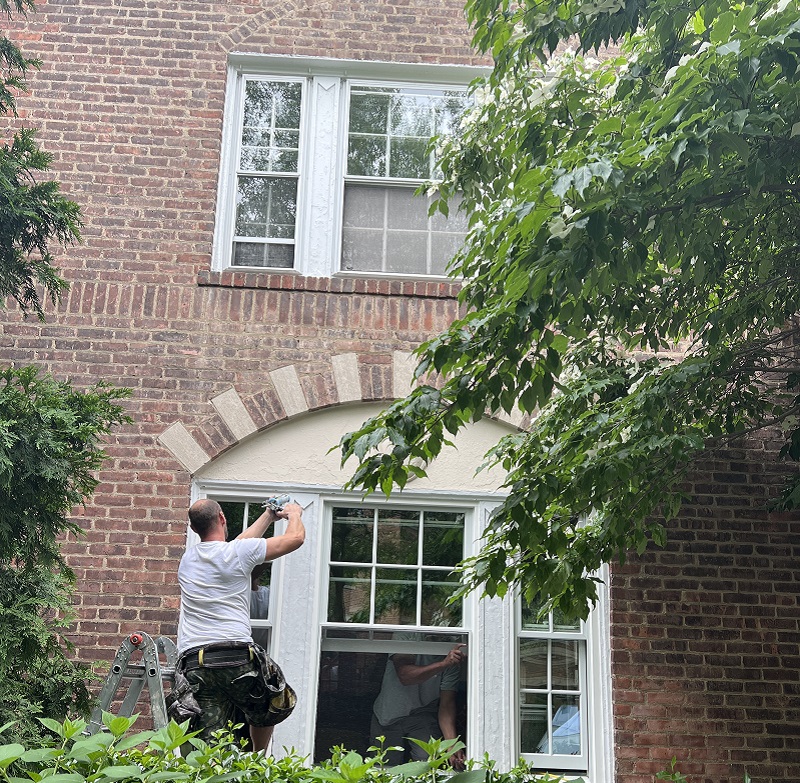 Seal the exterior with OSI caulk